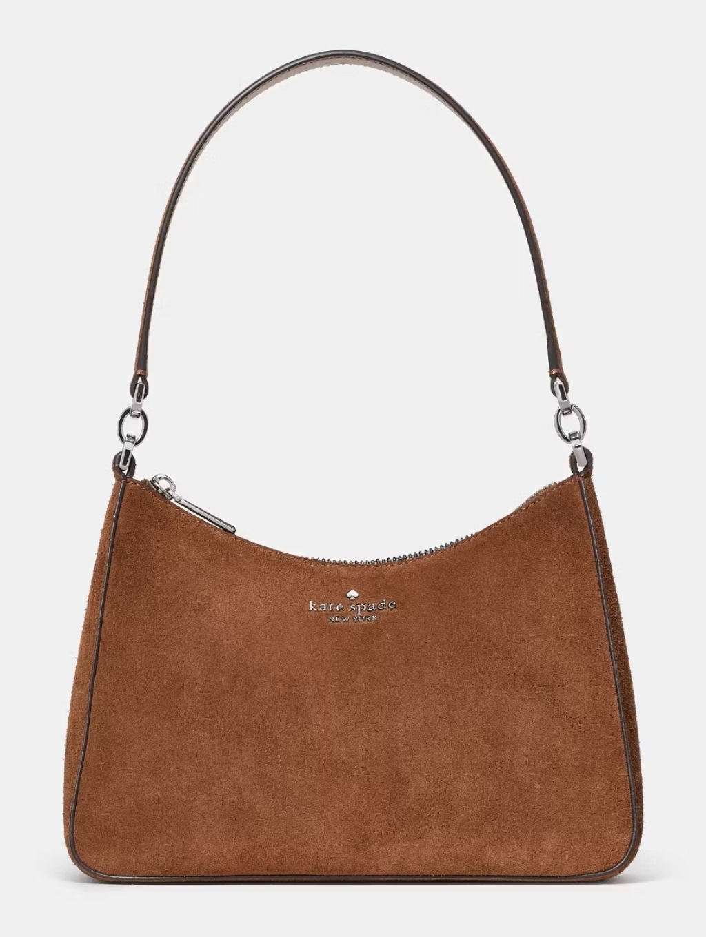 Kate Spade Margot Suede Shoulder Bag, Warm Gingerbread